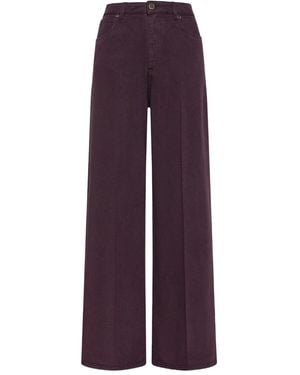 Cruna Taylor ファイブポケット パンツ - パープル