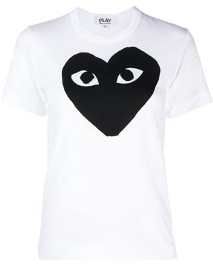 COMME DES GARÇONS PLAY Heart-Print T-Shirt - Black