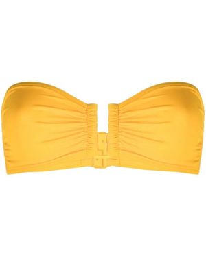 Eres Show Bandeau Bikini Top - Yellow