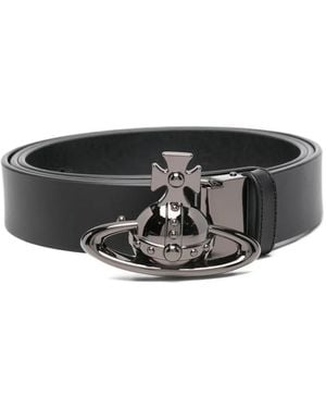 Vivienne Westwood Orb-Buckle Belt - Gray