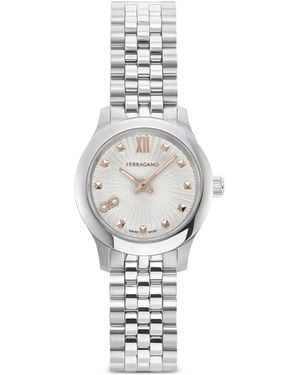 Ferragamo Duo Mini 25Mm Watch - White