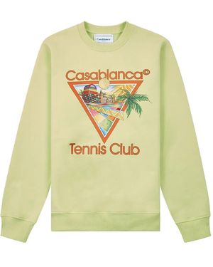 CASABLANCA Tennis Club スウェットシャツ - イエロー