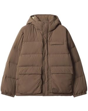 Maison Kitsuné Quilted Hooded Jacket - Brown