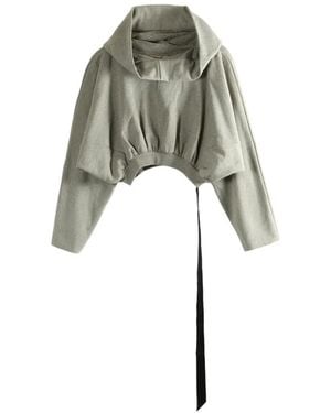 Rick Owens Sudadera Estilo Boxy Con Capucha - Gris