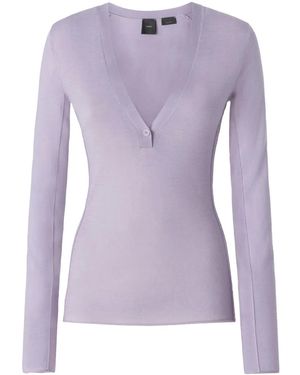 Pinko ファインニット トップ - パープル