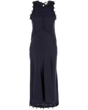 Isabel Marant Jadelia Satin Maxi Dress - Blue