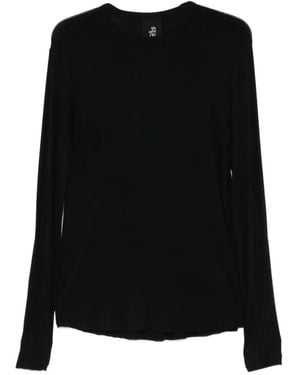Thom Krom Pullover Mit Ungesäumten Kanten - Schwarz