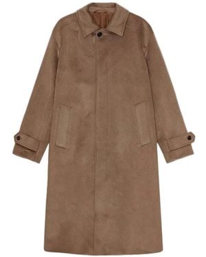 NN07 Manteau Gibson En Laine Et Cachemire - Brown