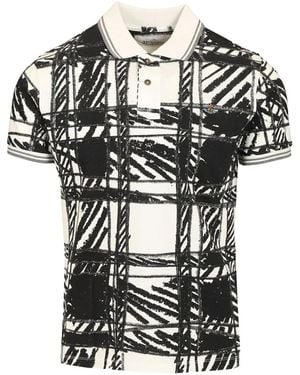 Vivienne Westwood Scribble Orb-Embroidered Polo Shirt - Black