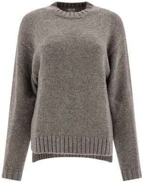 Ines De La Fressange Paris Round-Neck Sweater - Gray