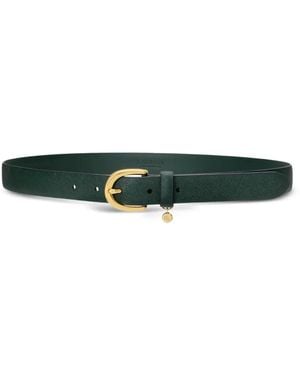 Ralph Lauren Charm-Detail Leather Belt - Green