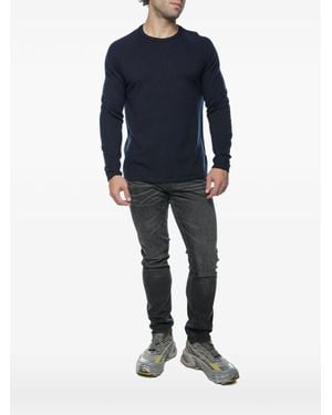 DRYKORN Raglan-Sleeve Knitted Sweatshirt - Blue