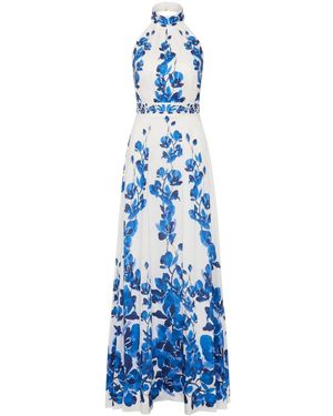 Rebecca Vallance Maxikleid Mit Blumen-Print - Blau