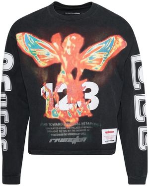 RRR123 Long-Sleeve Graphic T-Shirt - Blue