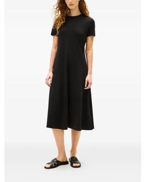 Tommy Hilfiger Abito A Maniche Corte - Nero