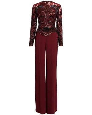 Elie Saab Bead-Embroidered Jumpsuit