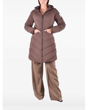 AFTER LABEL Lofoten Hooded Puffer Coat - Red