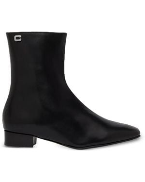 CAREL PARIS Aiglon Leather Ankle Boots - Black
