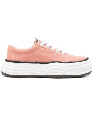 Maison Mihara Yasuhiro Lace-Up Trainers - Pink