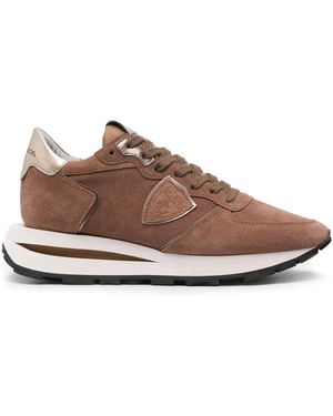 Philippe Model Tropez Haute Sneakers - Brown