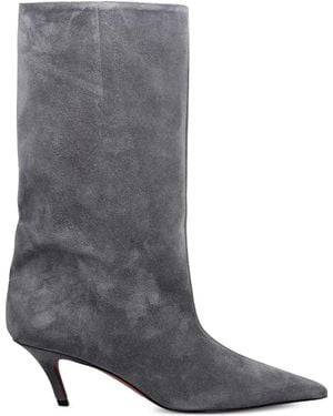 AMINA MUADDI 60Mm Fiona Boots - Grey