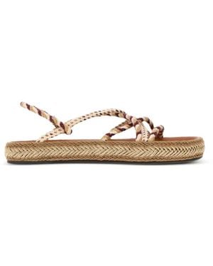 Isabel Marant Kitza Braided Flat Sandals - Multicolor