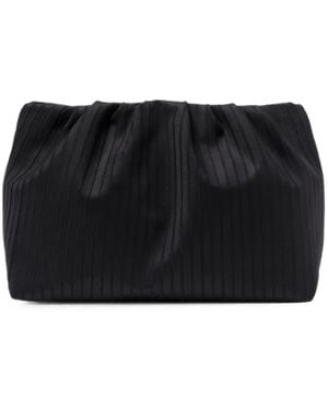 Eres Soiree Paradise Ribbed Clutch Bag - Black