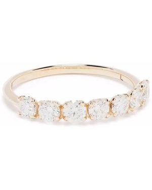 Dinny Hall 14kt Yellow Gold Primrose Diamond Half Eternity Ring - White