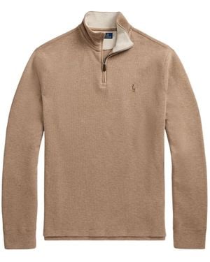 Polo Ralph Lauren Zipped Jumper - Natural