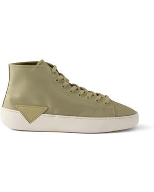 Prada High-Top-Sneakers Aus Re-Nylon - Grün