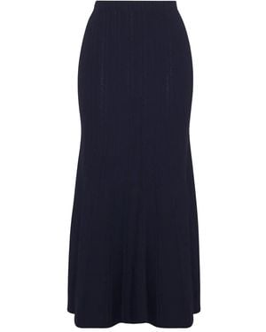 Adam Lippes Lyra Midi Skirt - Blue