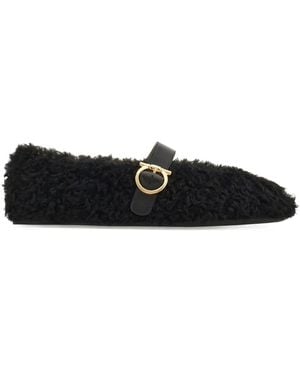 Ferragamo Ballet Flats "Nena" - Black