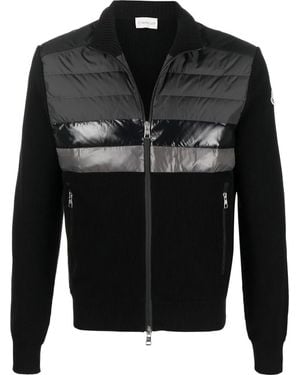Moncler ロゴパッチ ダウンジャケット - ブラック