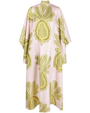 La DoubleJ Maxi-Jurk Met Print - Metallic