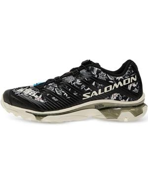 Salomon Advanced Xt-Needlepoint Floral-Print Sneakers - Black