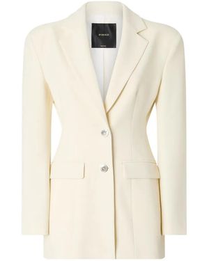 Pinko Single-Breasted Tailored Jacket - White