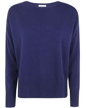 Rossopuro Wollen Trui Met Ronde Hals - Blauw