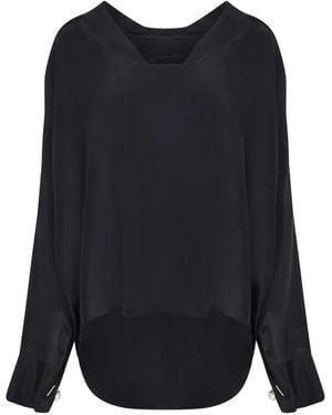 ERMANNO FIRENZE Long-Sleeve Blouse - Blue