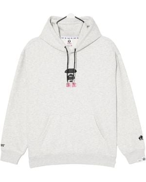 Aape By A Bathing Ape Sudadera Moonface con capucha - Blanco