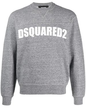 DSquared² ディースクエアード ビジュー ロゴ スウェットシャツ - グレー