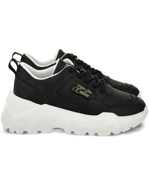 Versace Jeans Couture Logo-Detail Chunky Trainers - Black