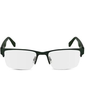 Lacoste Rectangle-Frame Glasses - Brown