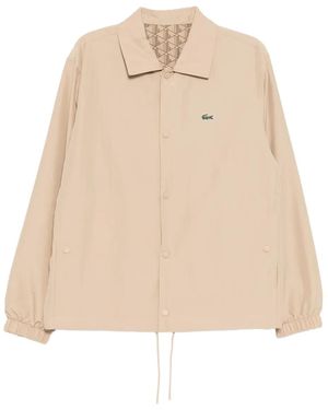 Lacoste Logo-Embroidered Jacket - Natural
