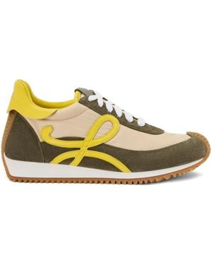 Loewe Flow Runner 2.0 スエードスニーカー - イエロー