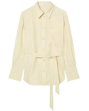 Marc O' Polo Belted Button-Up Shirt - Natural