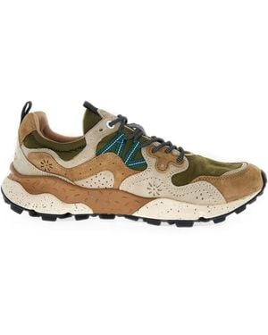 Flower Mountain Yamano 3 Suede Sneakers - Metallic