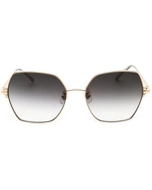 Chopard Geometric-Frame Sunglasses - Metallic