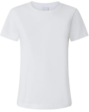 Pinko 100% Cotton T-Shirt, Classic Design - White