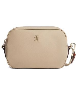 Tommy Hilfiger Bandolera de piel - Neutro