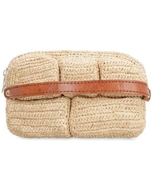 MADE FOR A WOMAN Bombé Clutch Bag - Natural